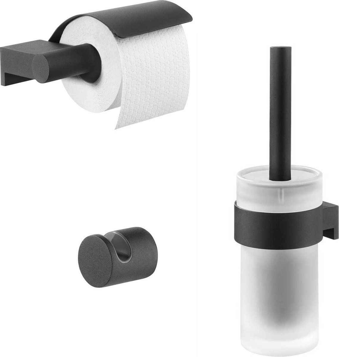 Tiger Bold Toilet Accessoires Set 3st. Incl. WC/Toilet Borstel