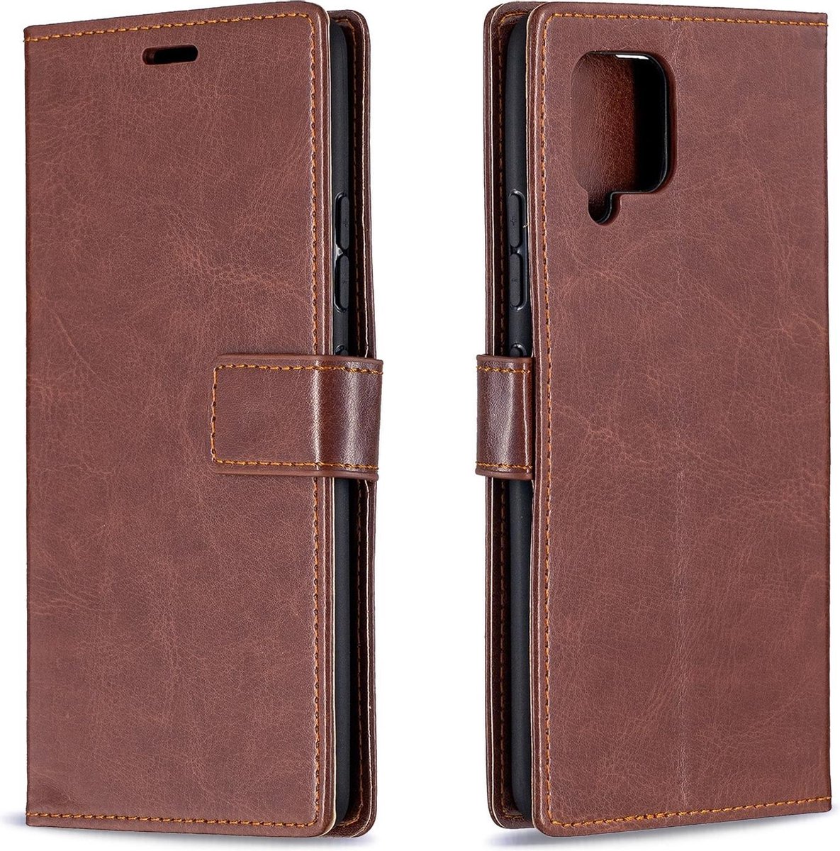 Bookcase Geschikt voor: Huawei Y5p - Bruin - portemonnee hoesje