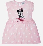 Disney Minnie Mouse zomer jurk - polkadot - roze - maat 122/128 (8 jaar)
