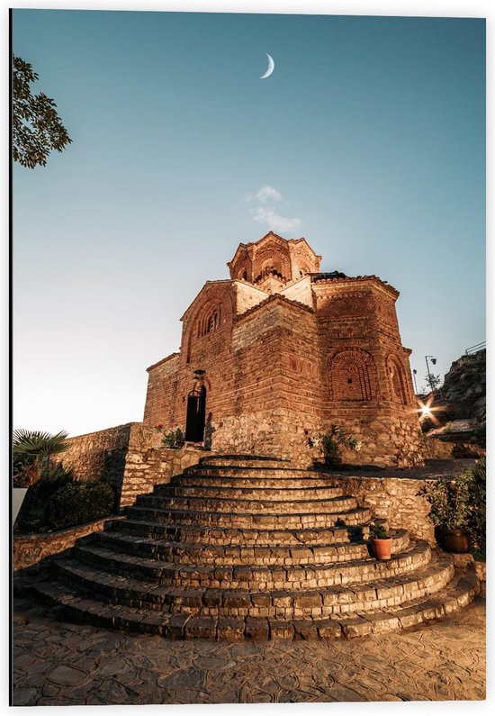 Dibond - St. John the Theologian -  Macedonië  - 40x60cm Foto op Aluminium (Wanddecoratie van metaal)