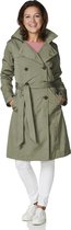 Osaka soft touch trench coat olive-XL