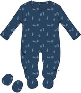 Woody Romper blauw met kat