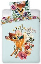 Disney Bambi BABY Dekbedovertrek Floral - 100 x 135 cm - Katoen