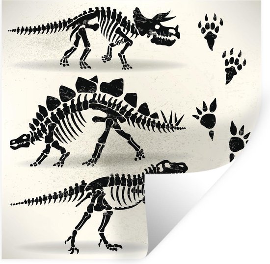 Schattige Dinosaurus Muursticker – Voor een avontuurlijke kinderkamer