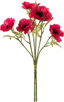 J-Line Boeket Klaproos Plastiek Rood