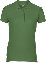 Gildan Dames Premium Katoen Sport Dubbele Pique Polo Shirt (Leger Groen)