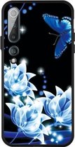 Voor Xiaomi MI 10 Pattern Printing Embossment TPU Mobile Case (Orchid Butterfly)