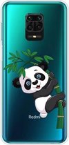 Voor Xiaomi Redmi Note 9S schokbestendig geverfd TPU beschermhoes (bamboe panda)