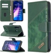 Voor Xiaomi Redmi Note 8 Bijpassende Kleur Krokodil Textuur Horizontale Flip PU Lederen Case met Portemonnee & Houder & Kaartsleuven (Groen)