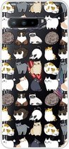 Voor Asus ROG Phone 3 ZS661KS Schokbestendig Geschilderd Transparant TPU Beschermhoes (Mini Cats)