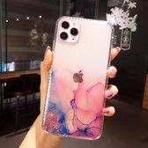 IMD Dreamy Watercolor Pattern Shockproof TPU beschermhoes voor iPhone 12 Pro Max (C6)