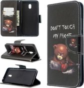Voor Xiaomi Redmi 8A Gekleurde Tekening Patroon Horizontale Flip PU Lederen Case met Houder & Kaartsleuven & Portemonnee (Beer)
