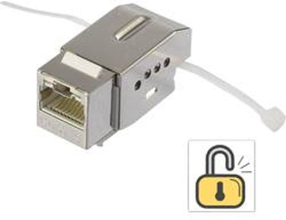 Renkforce RJ45-inbouwmodule Met vergrendelingsfunctie Keystone CAT 6 KSV10