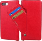 Voor iPhone 8 Plus / 7 Plus CMai2 Kaka Series Litchi Texture Horizontale Flip Leather Case met houder en kaartsleuven (rood)