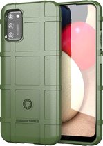 Voor Samsung Galaxy A02s volledige dekking schokbestendig TPU-hoesje (groen)