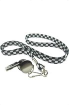 Smiffys - Silver Metal Whistle Kostuum Accessoire - Zwart/Wit