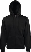 Fruit Of The Loom Heren Premium 70/30 Hooded Zip-Up Sweatshirt / Hoodie (Charcoal)