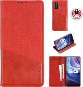 Voor Vivo Z6 MUXMA MX109 Horizontale flip lederen tas met houder & kaartsleuf & portemonnee (rood)