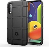 Volledige dekking schokbestendige TPU-hoes voor Galaxy A50s (zwart)