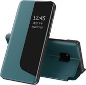 Voor Huawei Mate 20 Pro Zijscherm Schokbestendig Horizontaal Flip Leren Case met Houder & Oproep Beantwoorden Functie & Slaap / Wakker worden (Geen)