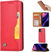 Voor Huawei Y5P 2020 / Honor 9s Kneed Huidtextuur Horizontale Flip Leren Case met Fotolijst & Houder & Kaartsleuven & Portemonnee (Rood)