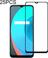 Voor OPPO Realme C11 25 PCS Full Glue Full Screen Gehard Glas Film