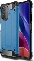 Voor Xiaomi Redmi K40 / K40 Pro Magic Armor TPU + pc combinatiebehuizing (blauw)