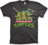 Teenage Mutant Ninja Turtles Heren Tshirt -XL- Turtles Distressed Group Grijs