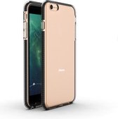 Voor iPhone 6 Plus TPU tweekleurige schokbestendige beschermhoes (zwart)