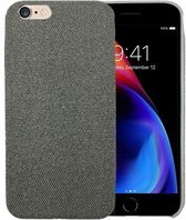 Voor iPhone 6Plus / 6SPlus Fabric Style TPU Protective Shell (Deep Grey)