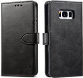 Voor Galaxy S8 GUSSIM zakelijke stijl horizontale flip lederen tas met houder en kaartsleuven en portemonnee (zwart)