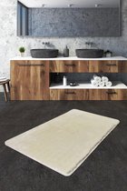 Nerge.be | Badmatten | Havai Ecru 70x120 cm | %100 Acrylic - Handmade | Badmat Set | Antislip | Washable in the Machine | Soft surface