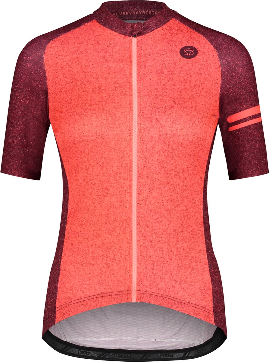 AGU Melange Fietsshirt Essential Dames - Rood - M