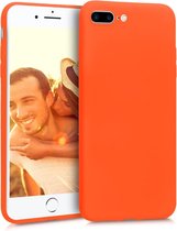 kwmobile telefoonhoesje voor Apple iPhone 7 Plus / 8 Plus - Hoesje voor smartphone - Back cover in neon oranje