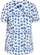 Cassis - Female - Shirt met grafische print  - Blauw