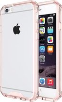 Voor iPhone 6 & 6s schokbestendig acryl + TPU transparant pantser beschermhoes (magenta)
