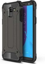 Full-body robuuste TPU + pc-combinatiehoes voor Galaxy J6 2018 (EU-versie) (brons)