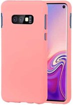 GOOSPERY SOFT FEELING Vloeibare TPU Drop-proof Soft Case voor Galaxy S10e (roze)