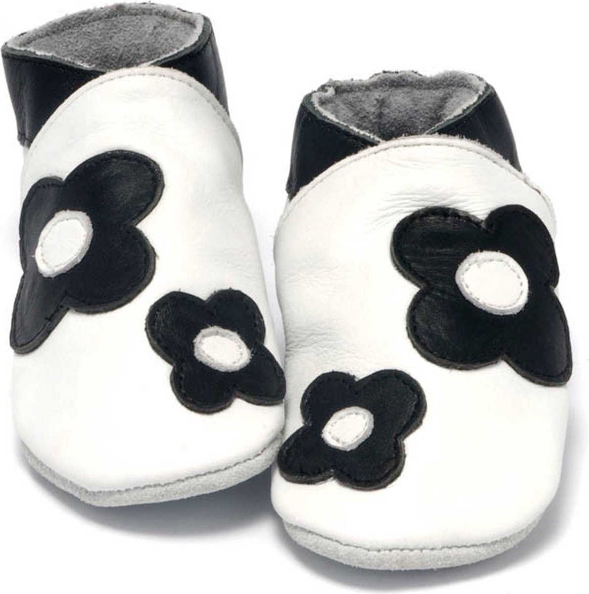 Babyslofjes bloem zwart wit | bol.com