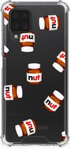 Extreme Case Geschikt voor Samsung Galaxy A12 GSM Hoesje met doorzichtige rand Nut Jar