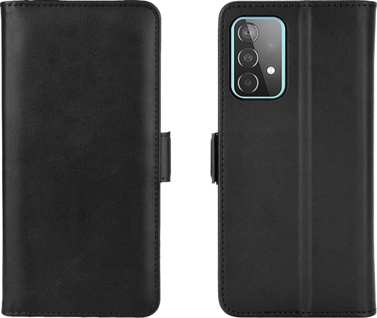 Mobigear Telefoonhoesje geschikt voor Samsung Galaxy A52s 5G Hoesje | Mobigear Slim Magnet Bookcase Portemonnee | Pasjeshouder voor 3 Pasjes | Telefoonhoesje voor Pinpas / OV Kaart / Rijbewijs - Zwart