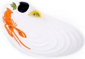 Platte serveerschaal vis in mosselvorm 33 x 19 cm | V006 | Piccobella