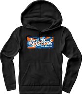 KingRock Studio  Hoodie | Oranje - Donker Blauw | Heren / Dames | Original & Vintage Hoodie met Capuchon | Perfect Kleding Trui Verjaardag Cadeau |