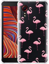 Hoesje Geschikt voor Samsung Galaxy Xcover 5 - Flamingo