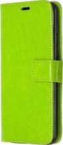 Mobigear Wallet Bookcase Hoesje - Geschikt voor Motorola Moto G8 - Gsm case - Groen