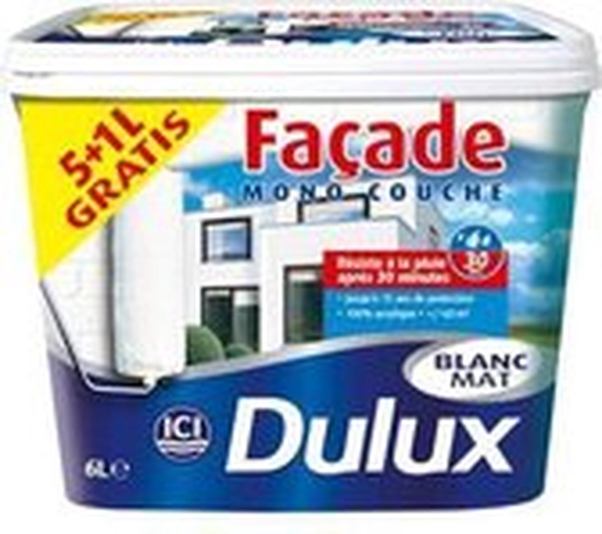 Dulux Gevel Verf - Wit - 6L