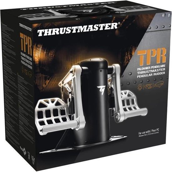 Thrustmaster TPR - Pendular Rudder Pedals voor PC - metalen voetplaat - PENDUL_R-technologie - H.E.A.R.T. technologie - gewicht (7 kg) - Aanpasbaar en veelzijdig hoeken tussen 35° en 75° - Thrustmaster