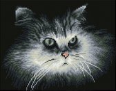 DQK7.002 Diamond Dotz® - Hobby Pakket - Diamond painting volwassenen - Diamond painting met lijst - Schaduw kat 25 x 32cm - Vierkante steentjes - Diamond painting pakket volledig