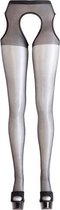 Zwarte Panty met Open Kruis - Dames Lingerie - S/M - Kousen - Zwart - Discreet verpakt en bezorgd
