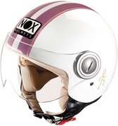 NOX Jet Helm N210 Wit Bordeaux